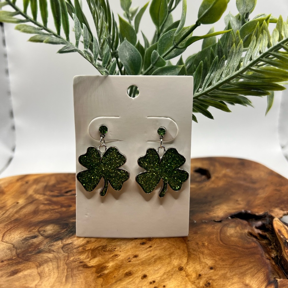 4 Leaf‎ Clover Earrings NEW
